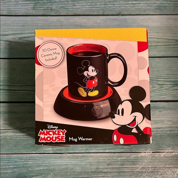 Disney Mickey Mouse Black and Red Mug Warmer - Picture 1 of 4